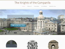 Tablet Screenshot of knightsofthecampanile.com